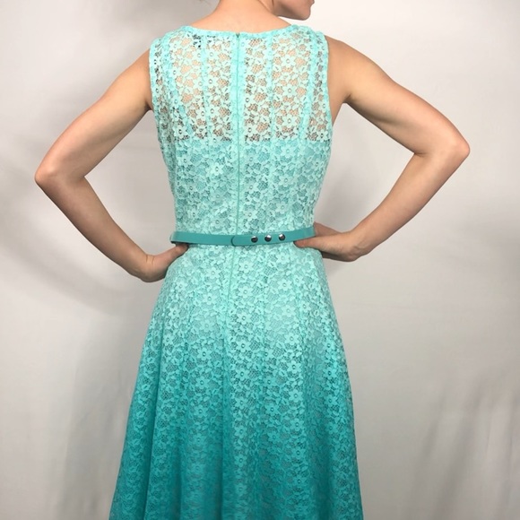 Leslie Fay Lace Ombre Dress - Picture 5 of 8